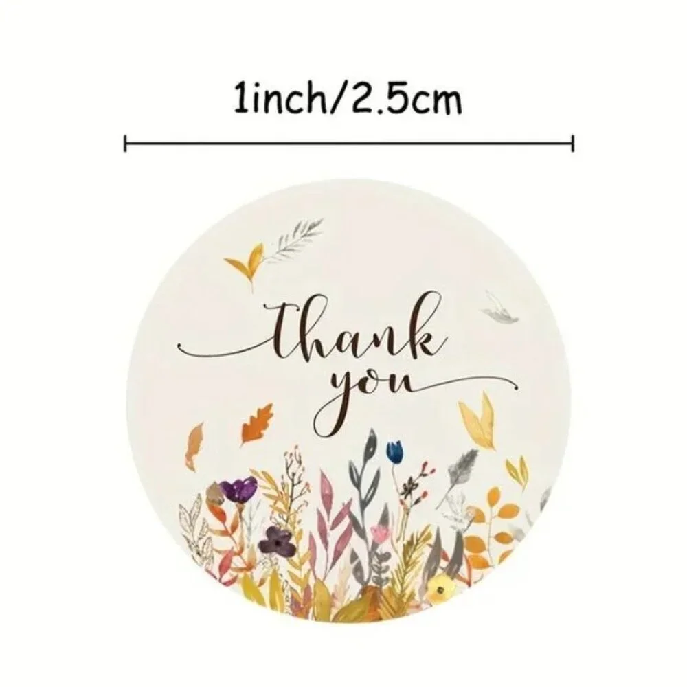 100 Thank You Stickers Lab 1” Round Labels